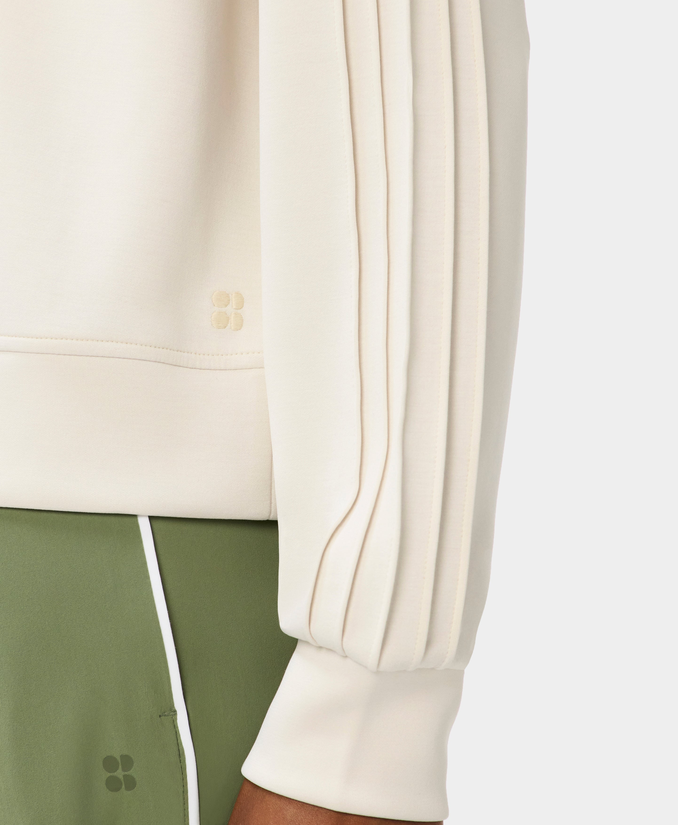 Sand Wash Pin Tuck Sweatshirt