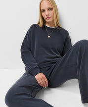Sand Wash Pin Tuck Sweatshirt