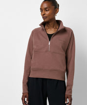 Revive Rib Mix Half Zip Sweatshirt