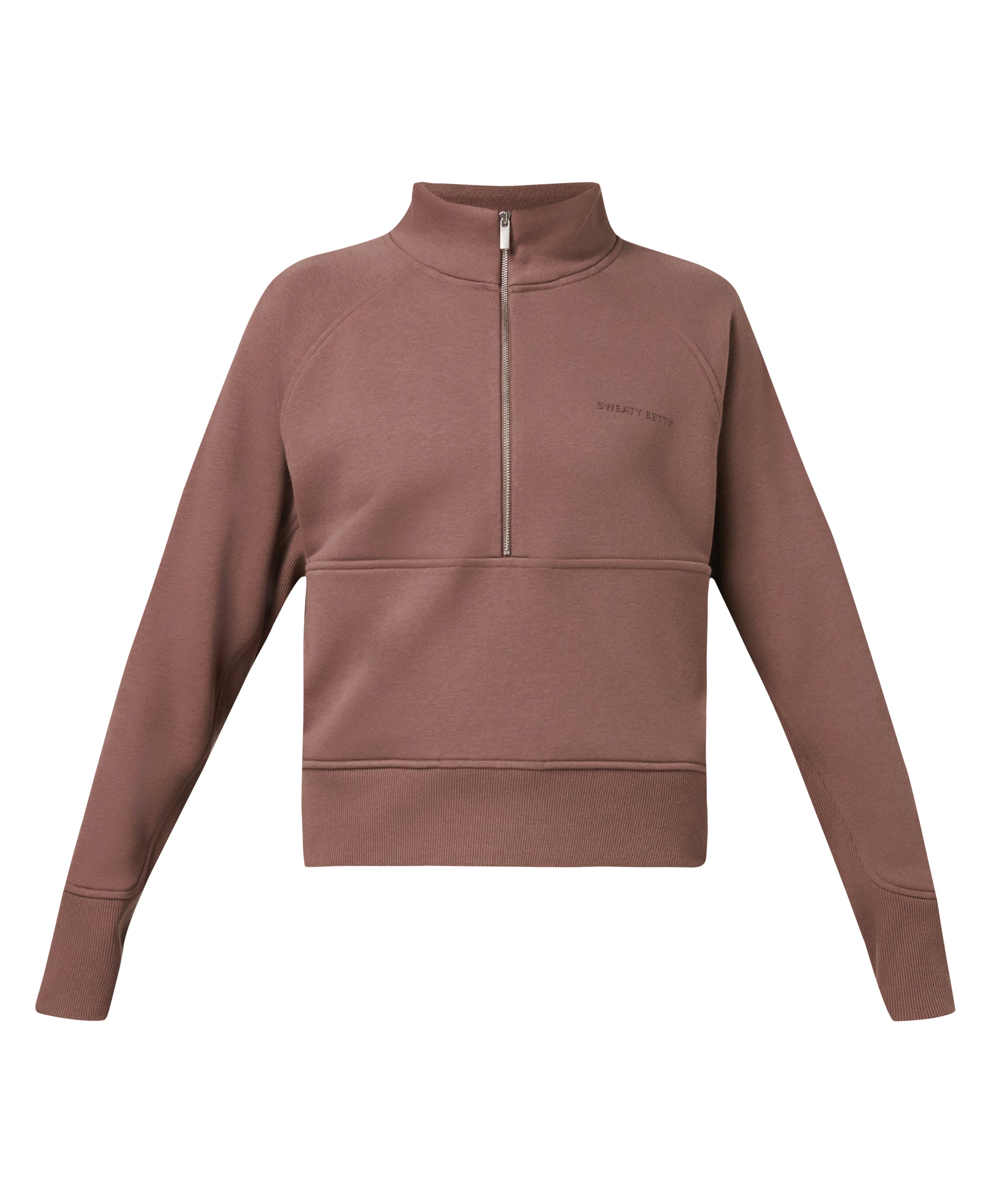 Revive Rib Mix Half Zip Sweatshirt