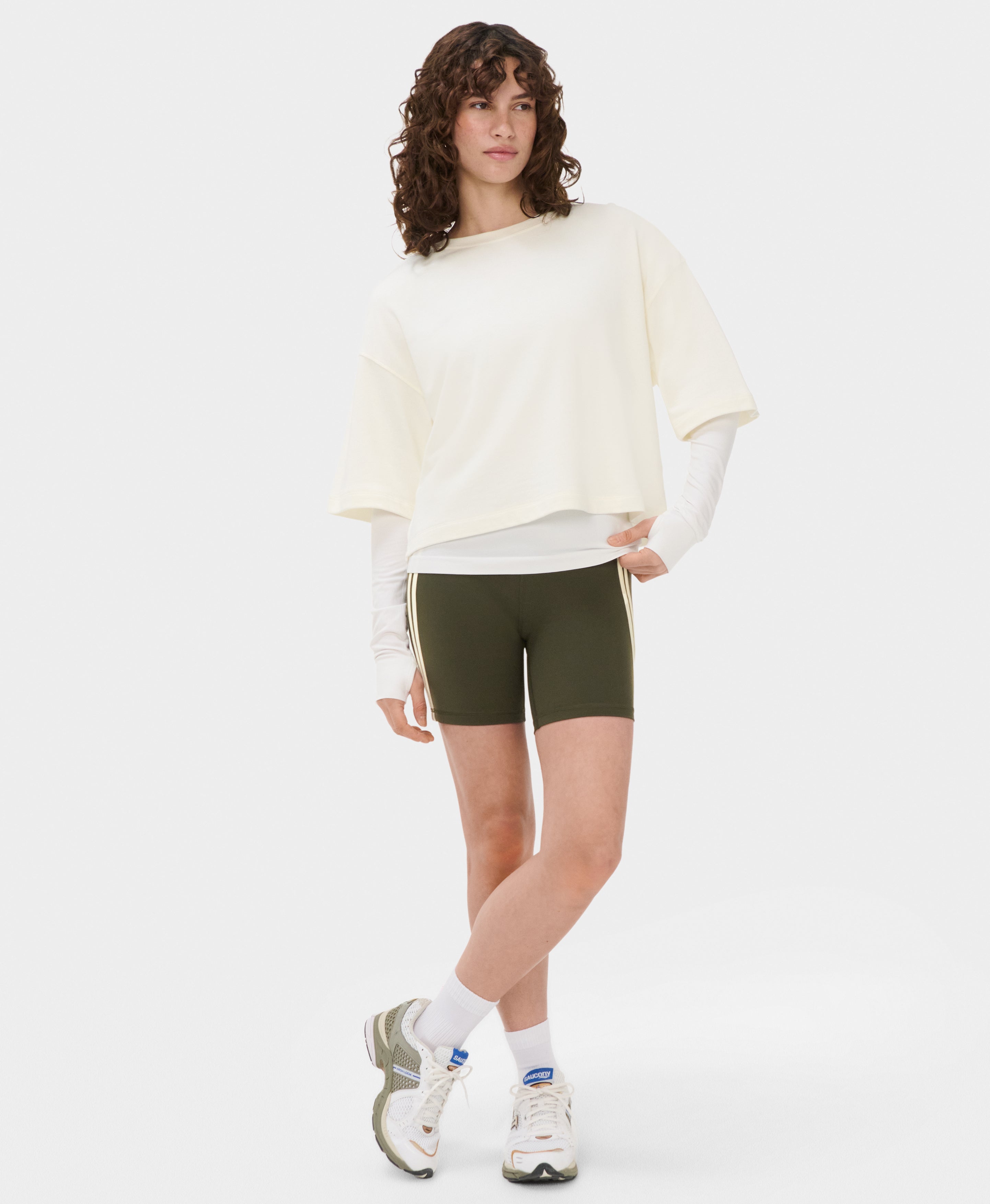 Power 6" Side Tape Biker Shorts