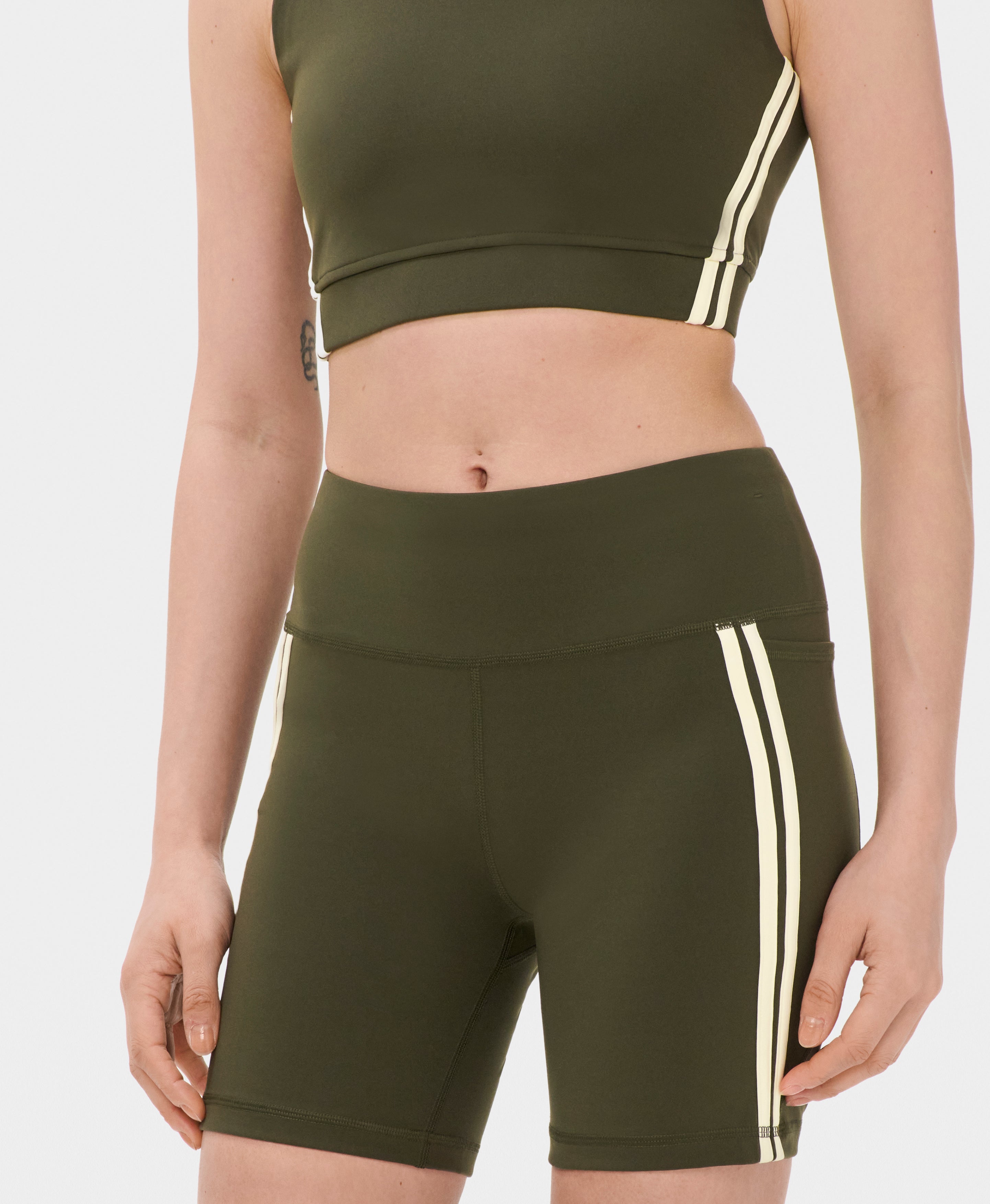 Power 6" Side Tape Biker Shorts