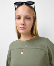 After Class Yoke Crop Sweatshirt