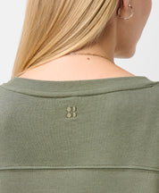 After Class Yoke Crop Sweatshirt