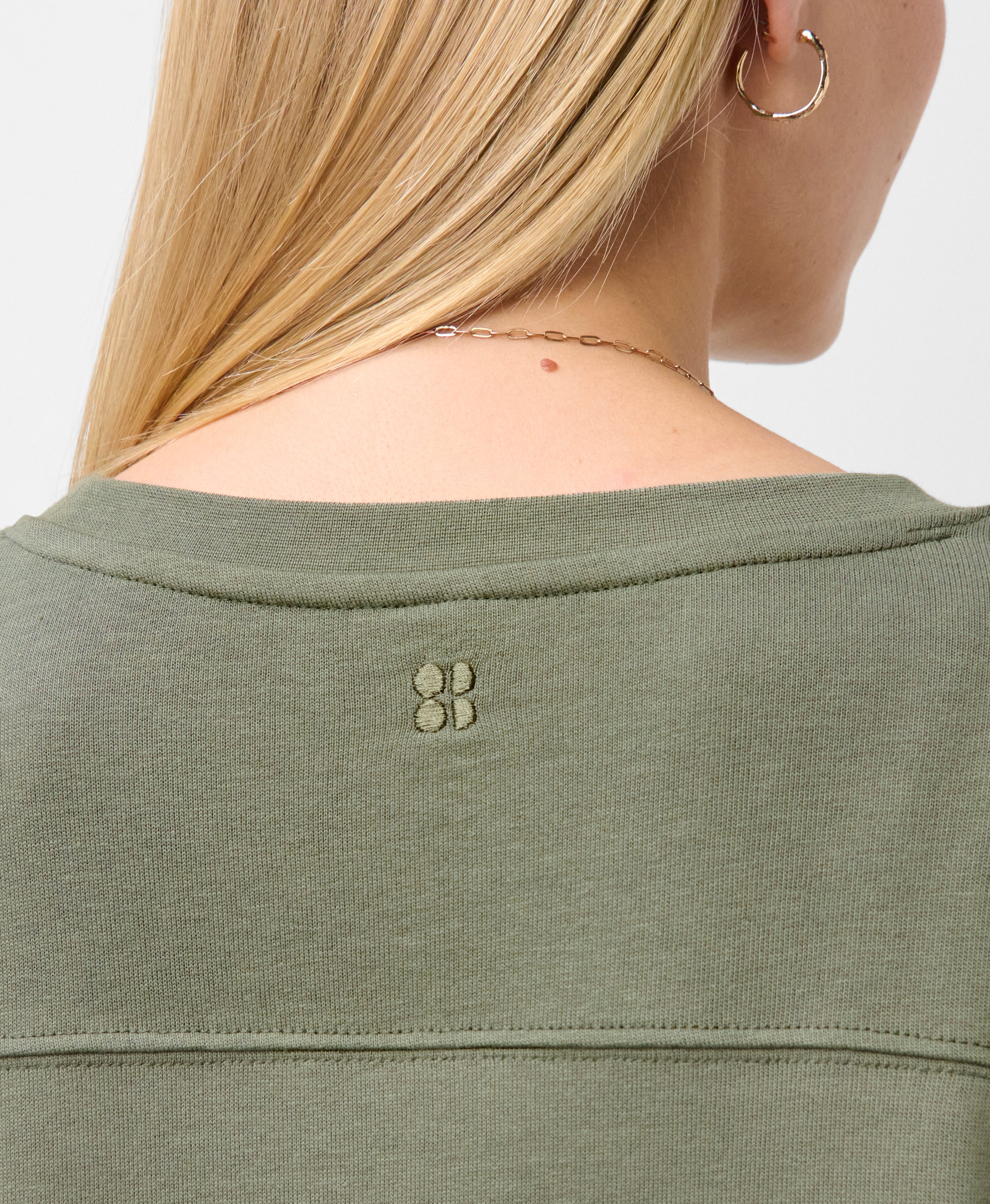 After Class Yoke Crop Sweatshirt