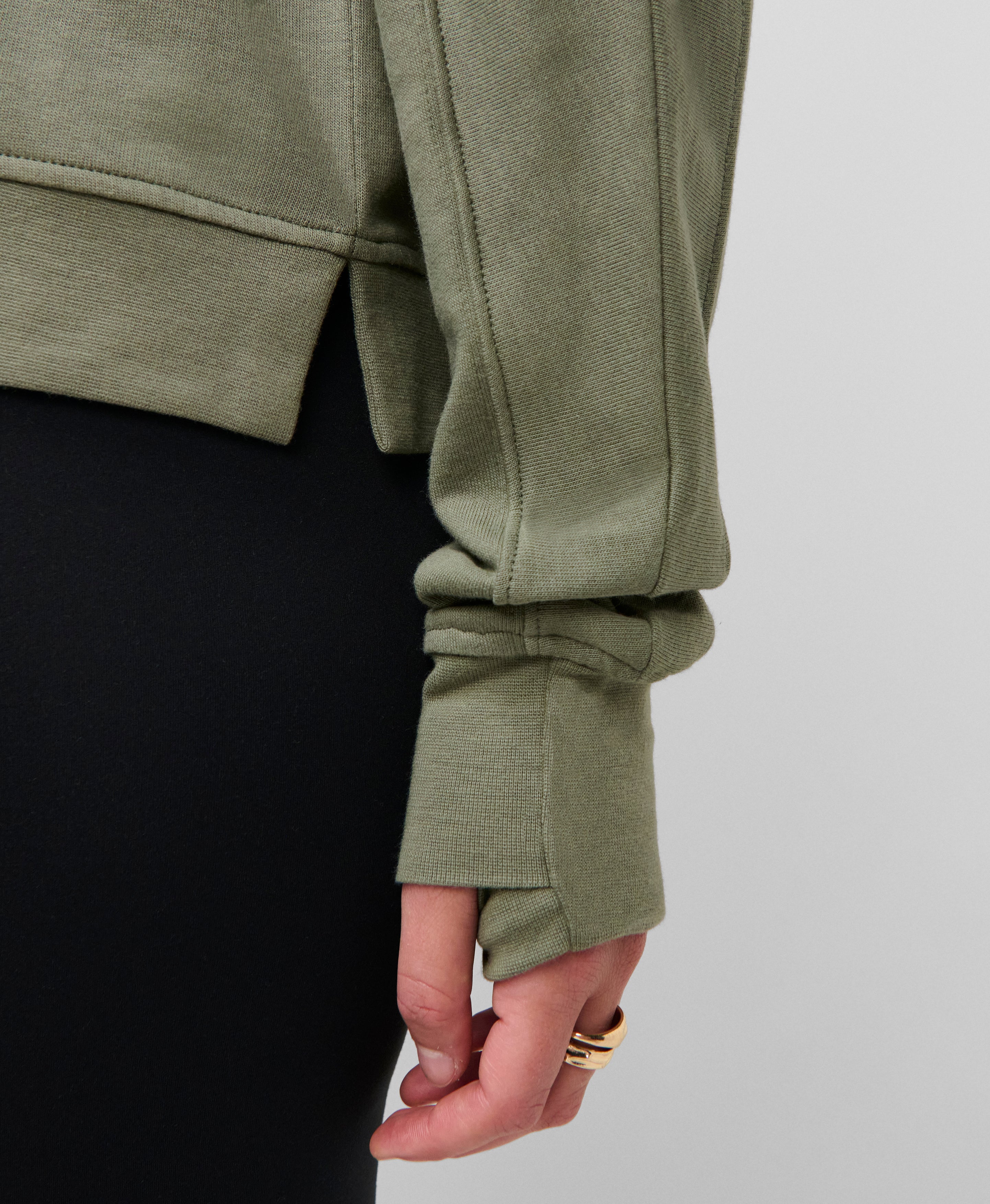 After Class Yoke Crop Sweatshirt