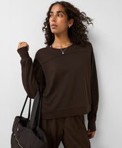 After Class Yoke Crop Sweatshirt