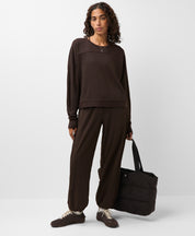 After Class Yoke Crop Sweatshirt