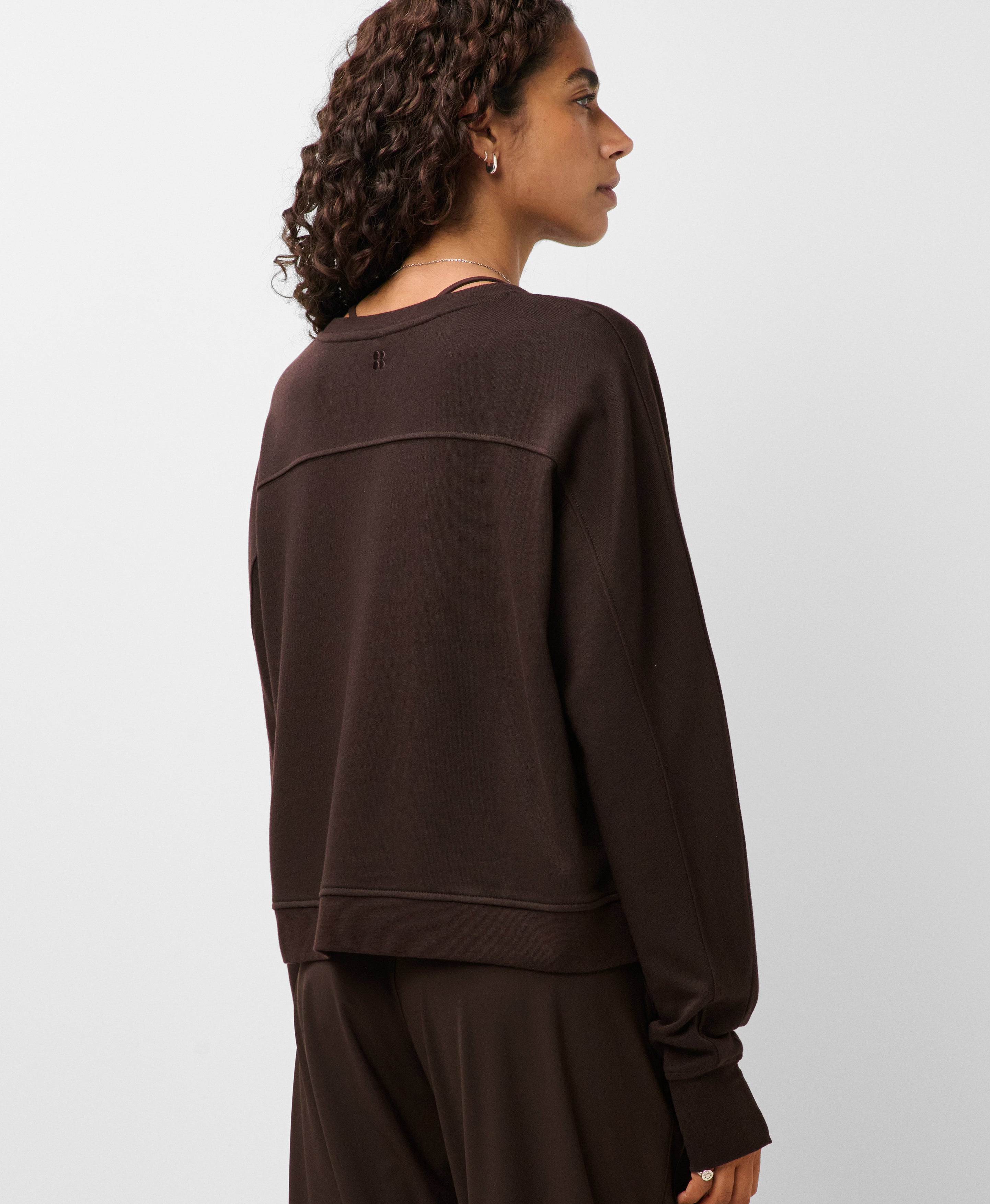After Class Yoke Crop Sweatshirt
