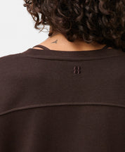 After Class Yoke Crop Sweatshirt