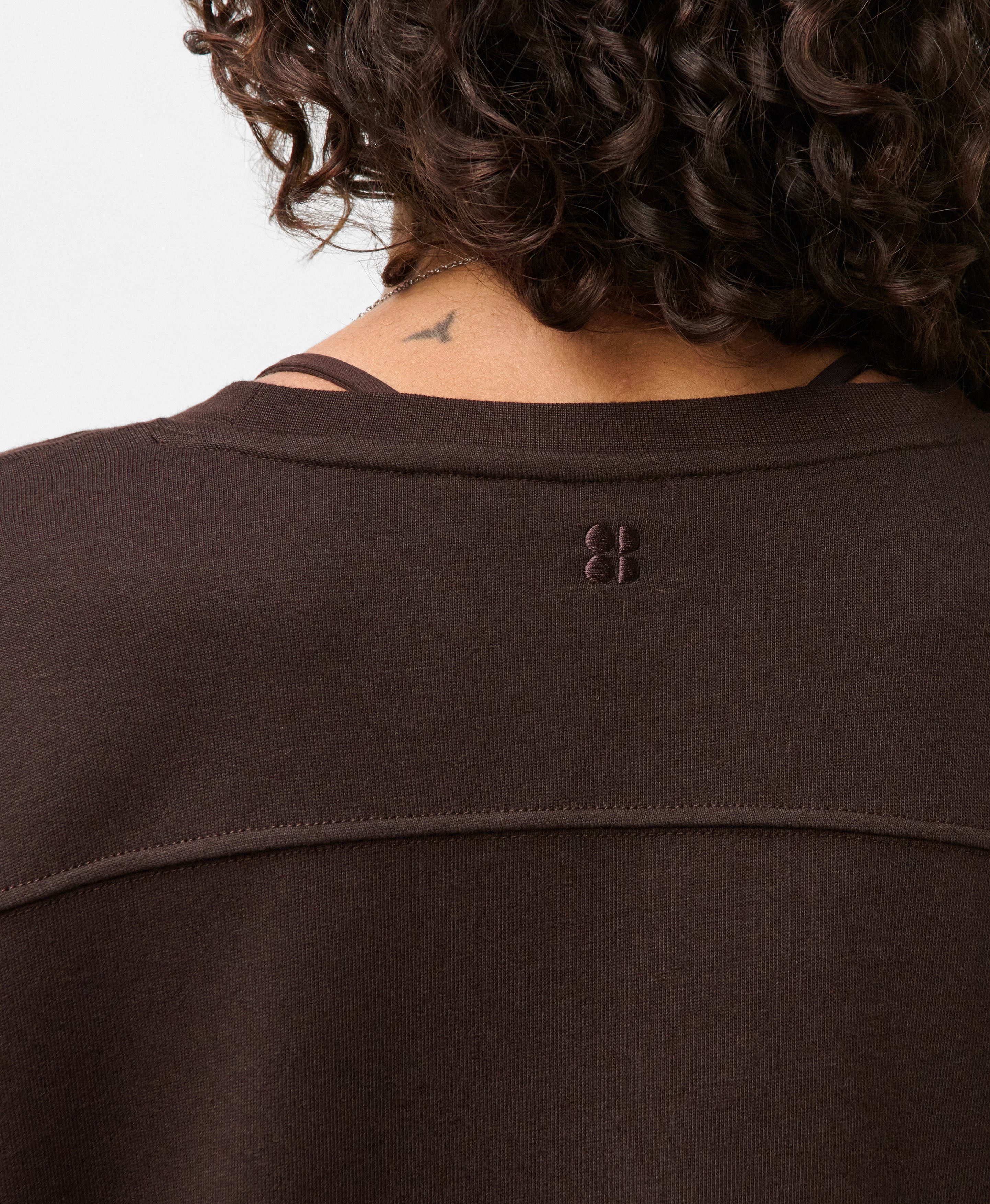 After Class Yoke Crop Sweatshirt