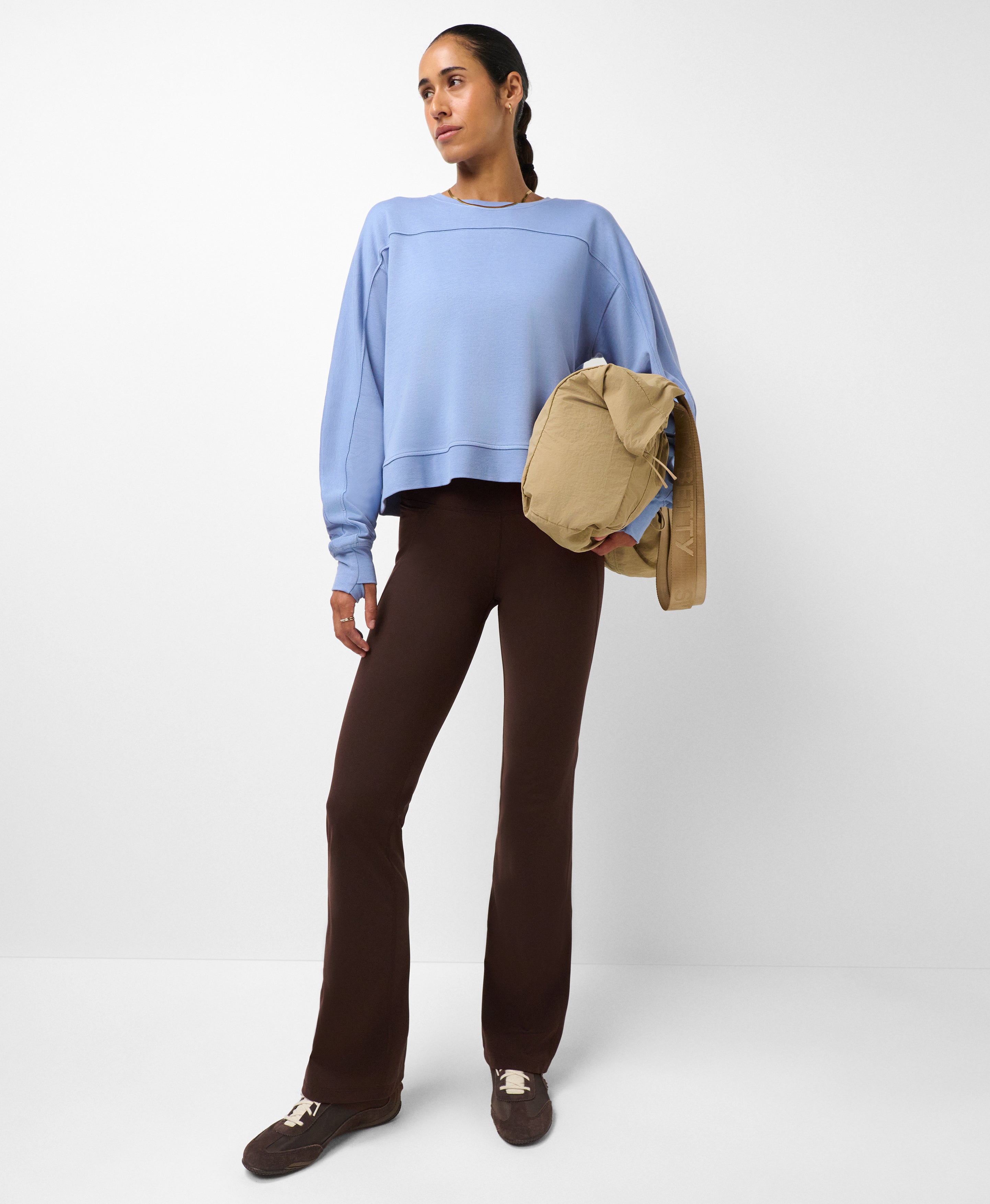 After Class Yoke Crop Sweatshirt