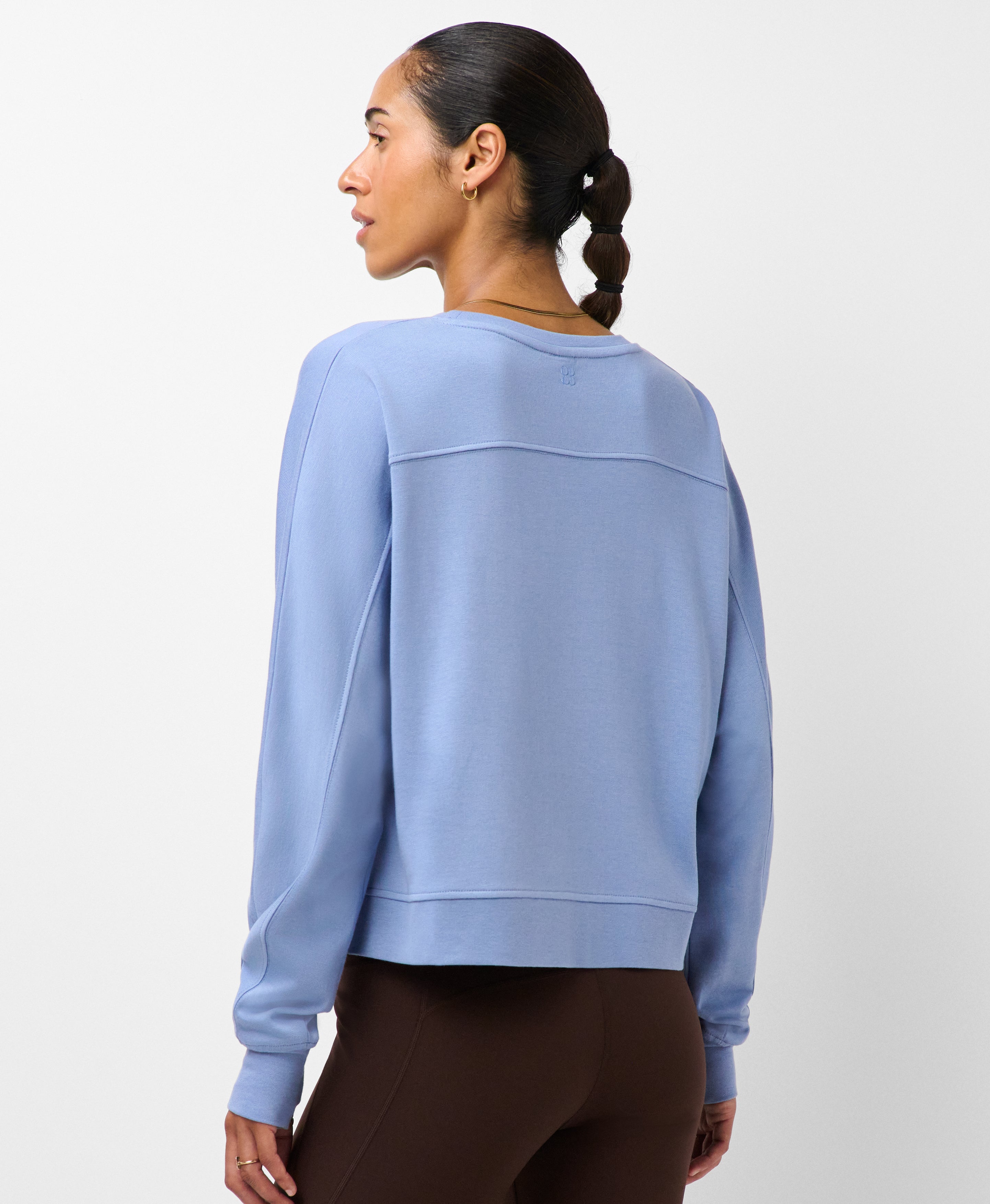 After Class Yoke Crop Sweatshirt