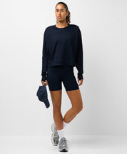 After Class Yoke Crop Sweatshirt