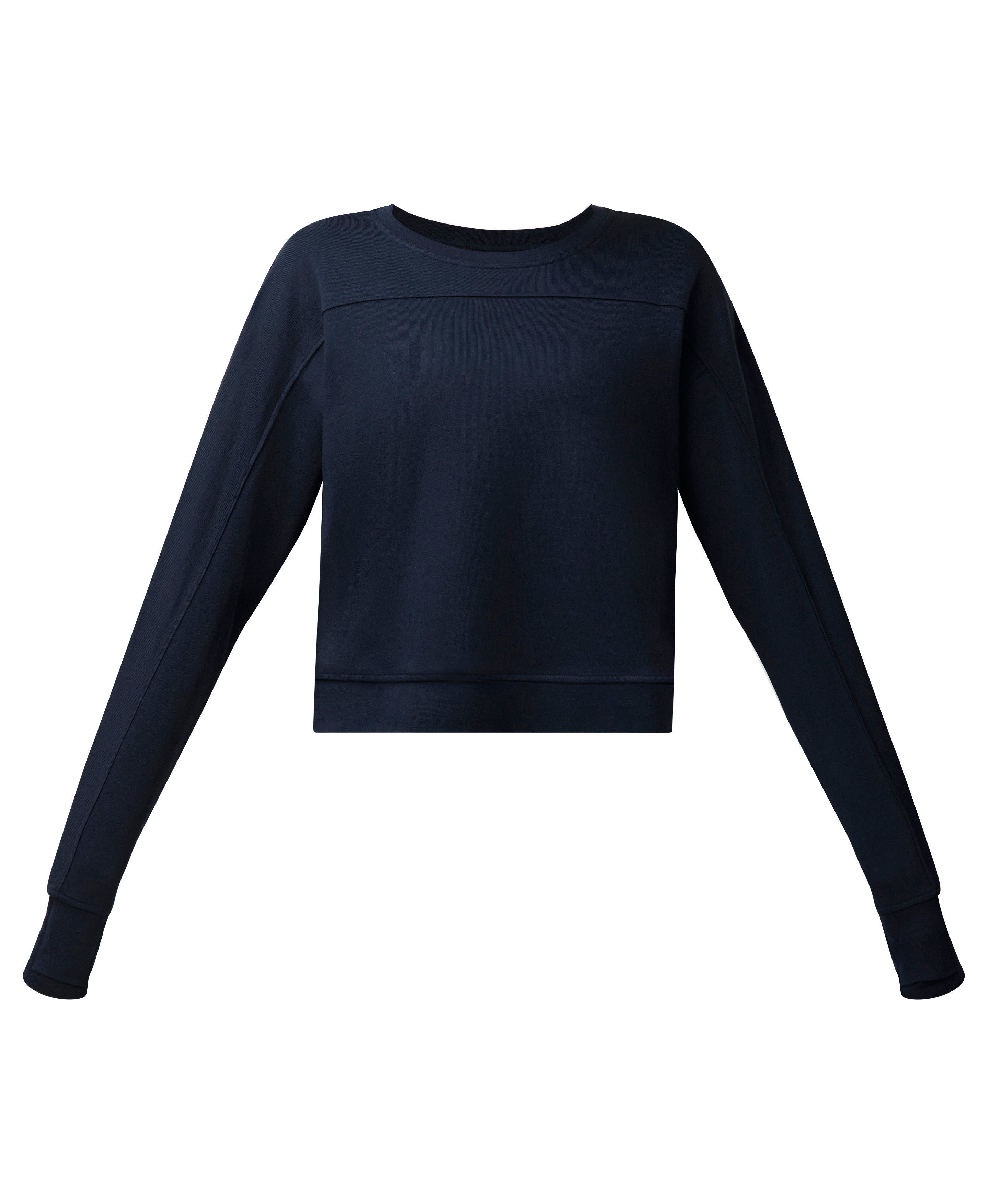 After Class Yoke Crop Sweatshirt