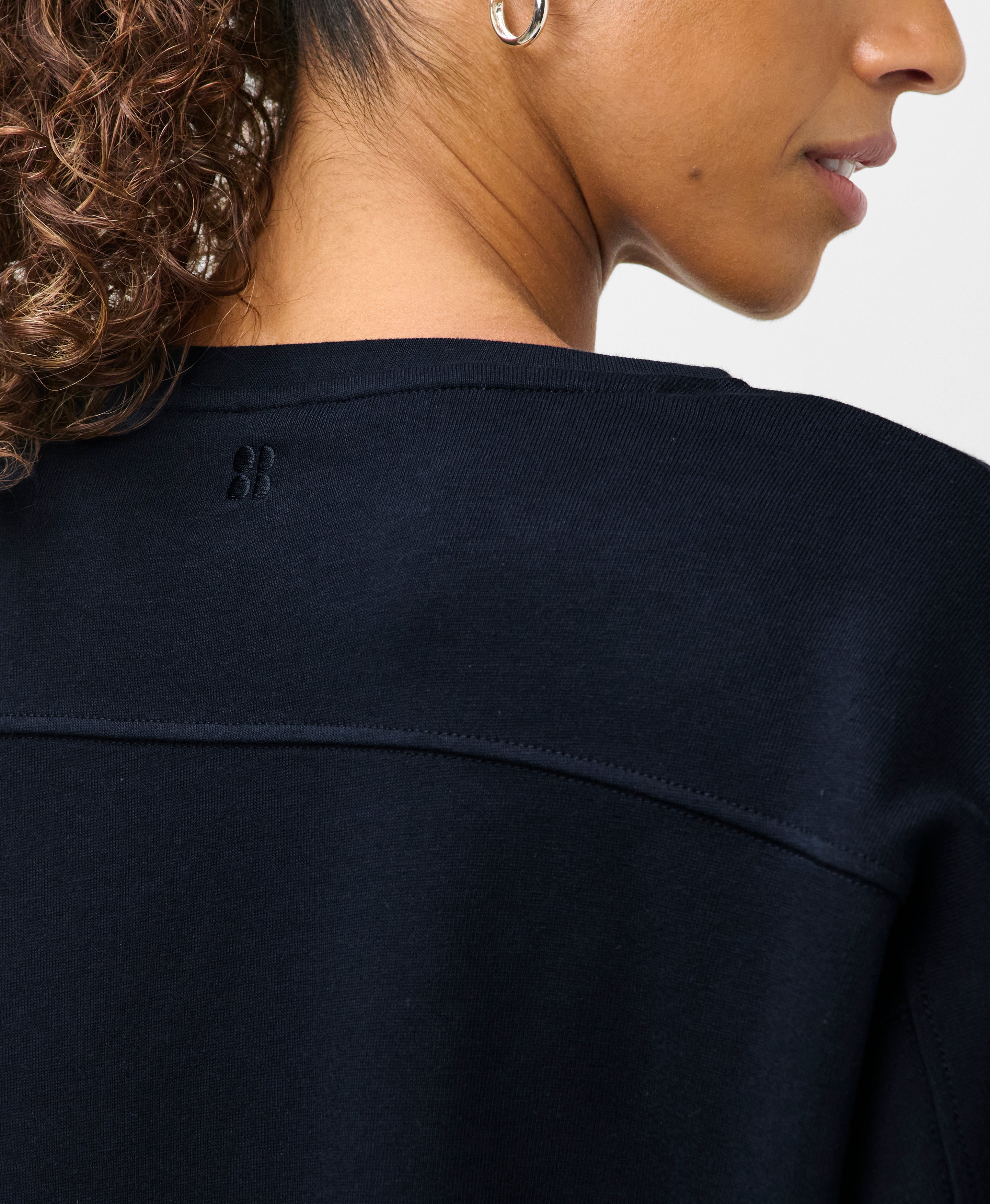 After Class Yoke Crop Sweatshirt