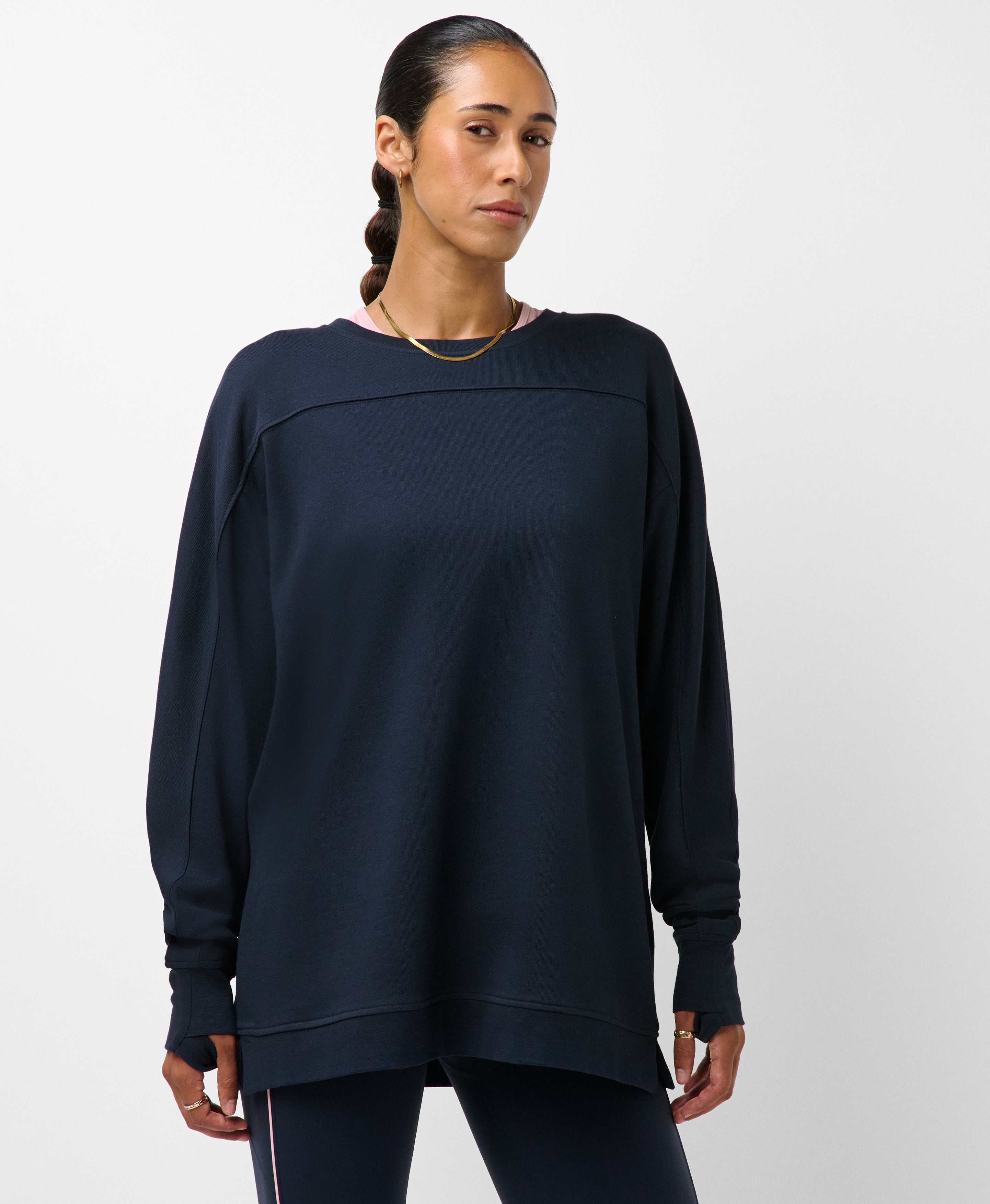 After Class Yoke Longline Sweatshirt