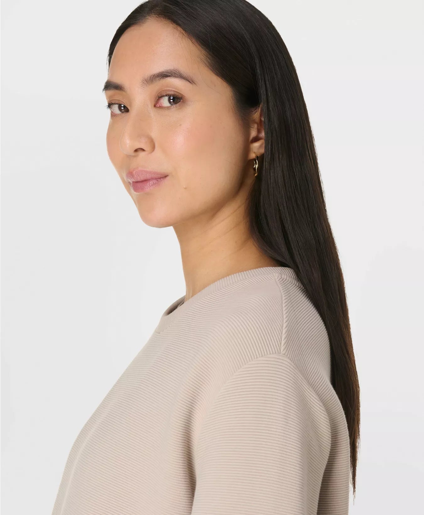 Peaceful Ribbed Sweatshirt