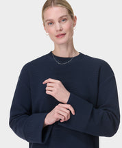 Peaceful Ribbed Sweatshirt