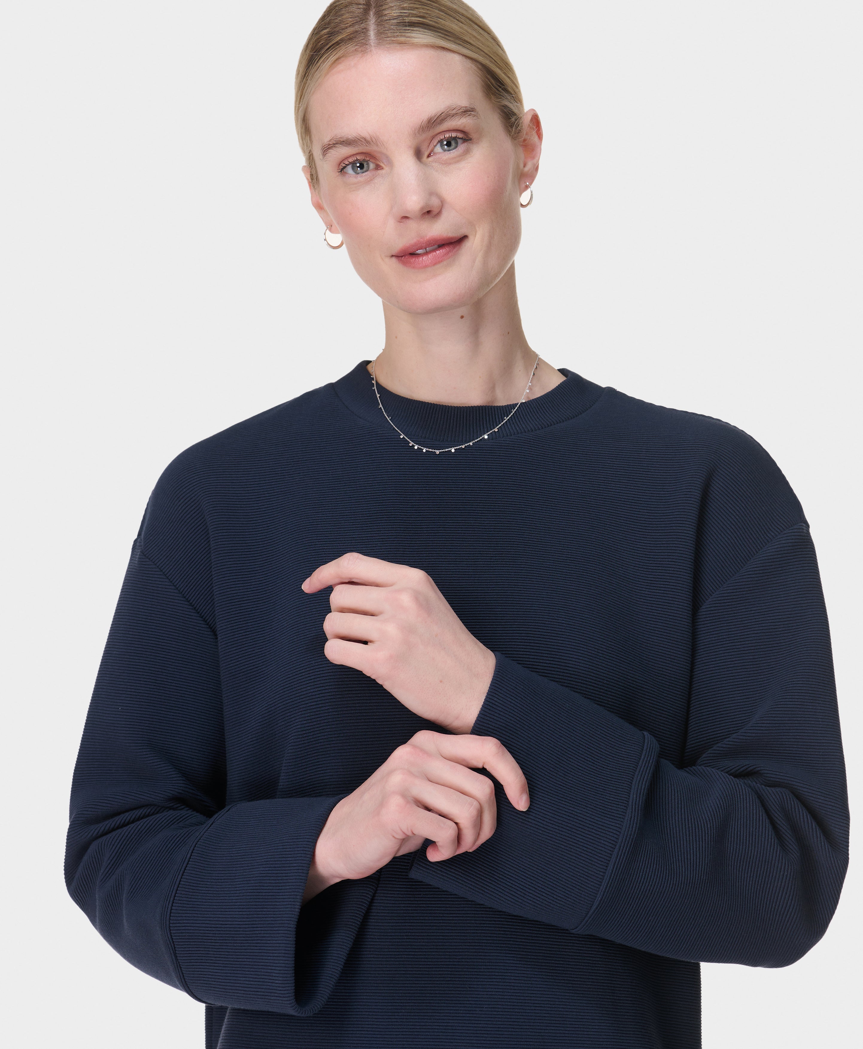 Peaceful Ribbed Sweatshirt