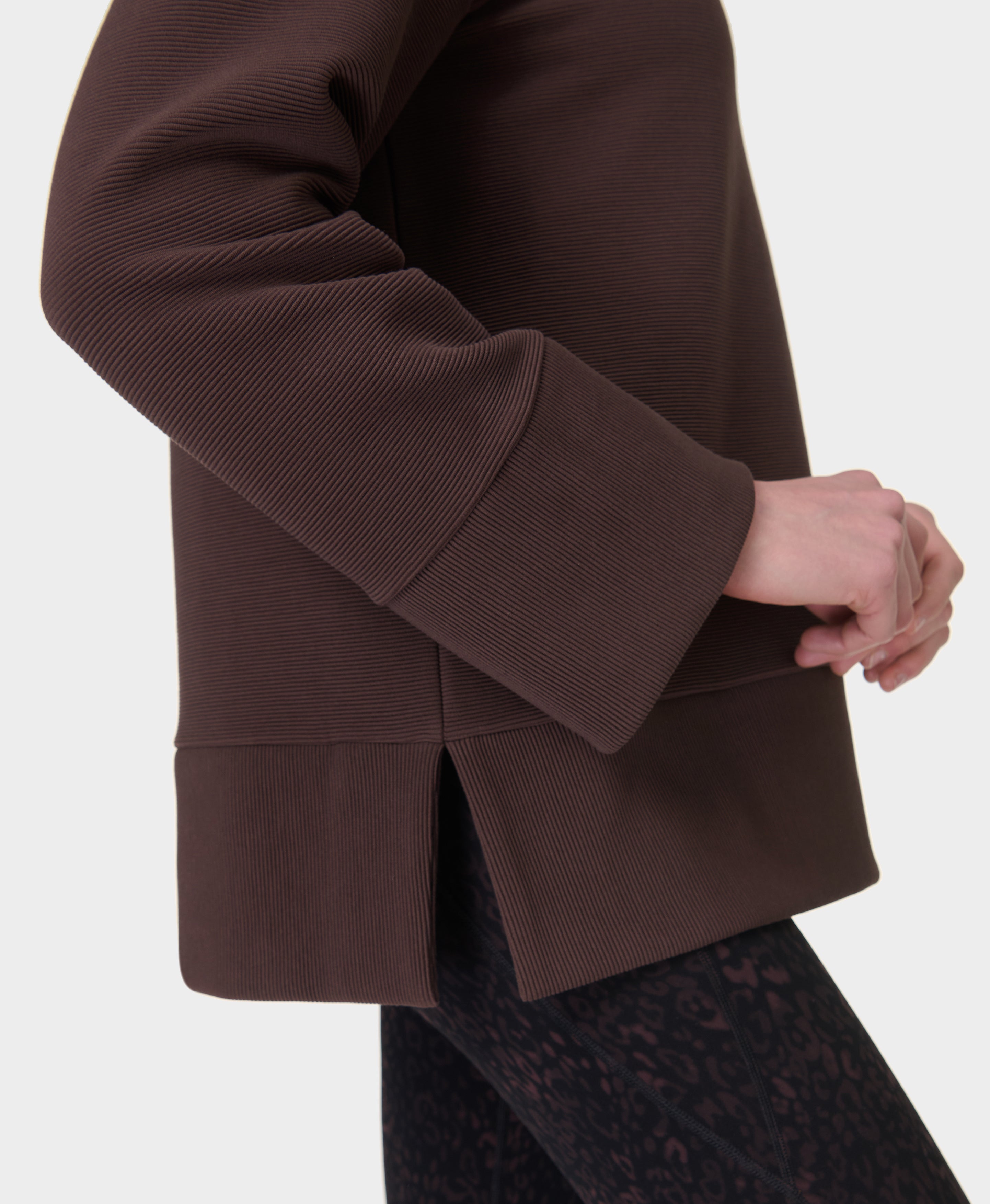 Peaceful Ribbed Sweatshirt
