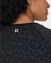 Animal Crew Neck Base Layer Top