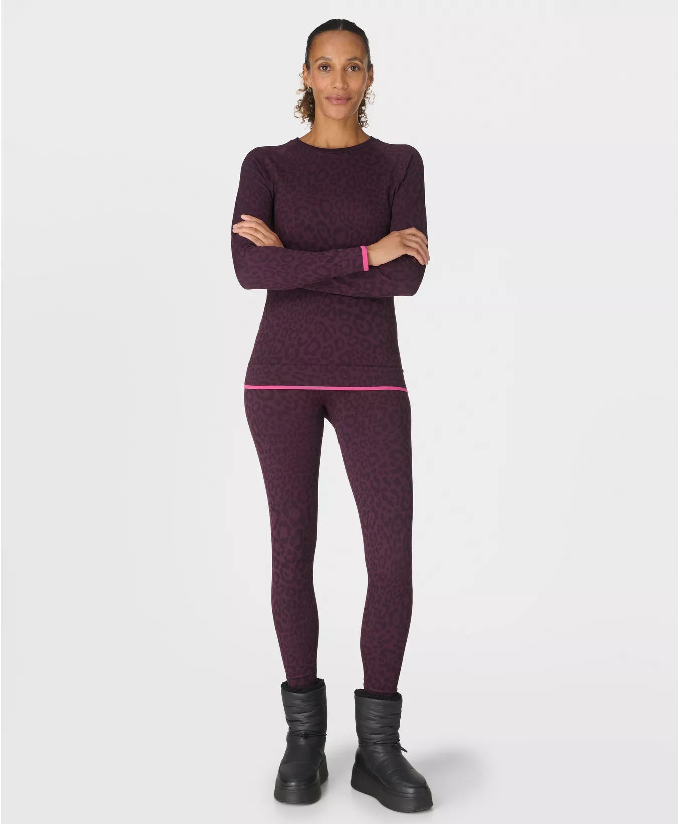 Animal Crew Neck Base Layer Top