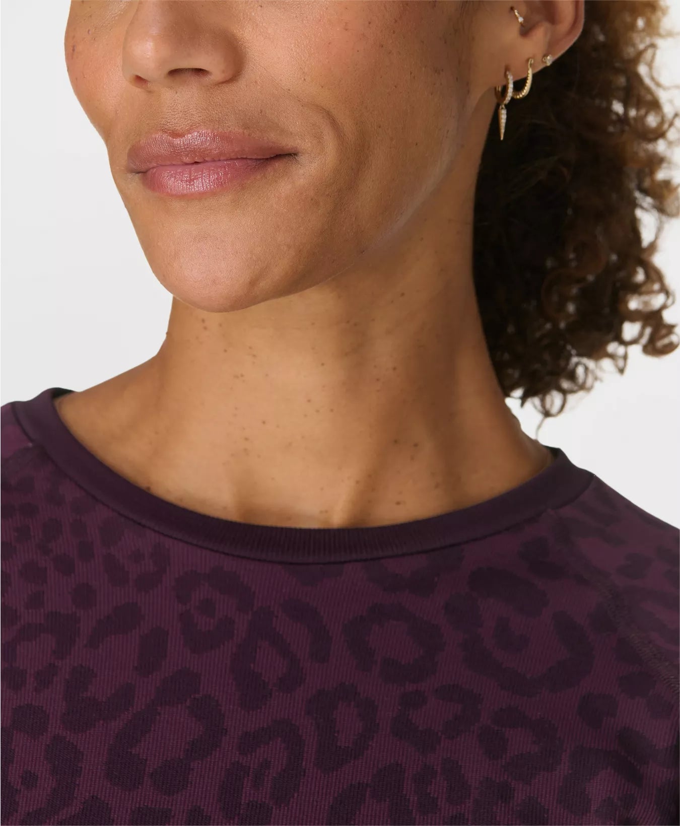 Animal Crew Neck Base Layer Top