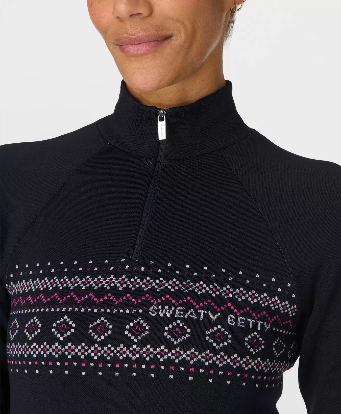 Fairisle Novelty Half Zip Base Layer