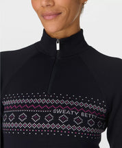 Fairisle Novelty Half Zip Base Layer