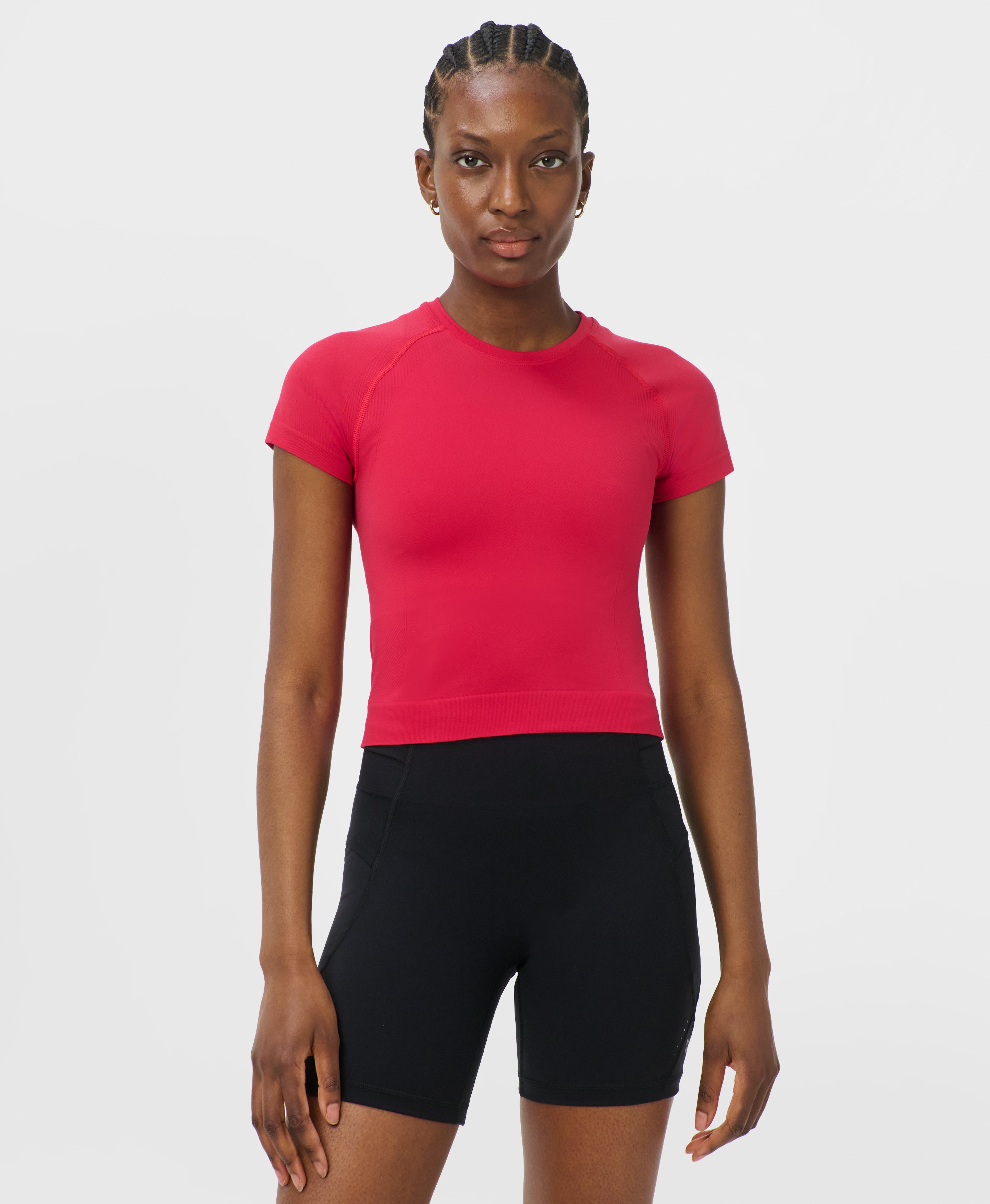 Athlete Crop Seamless Workout T-Shirt