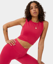 All Day Cropped Wrap Tank