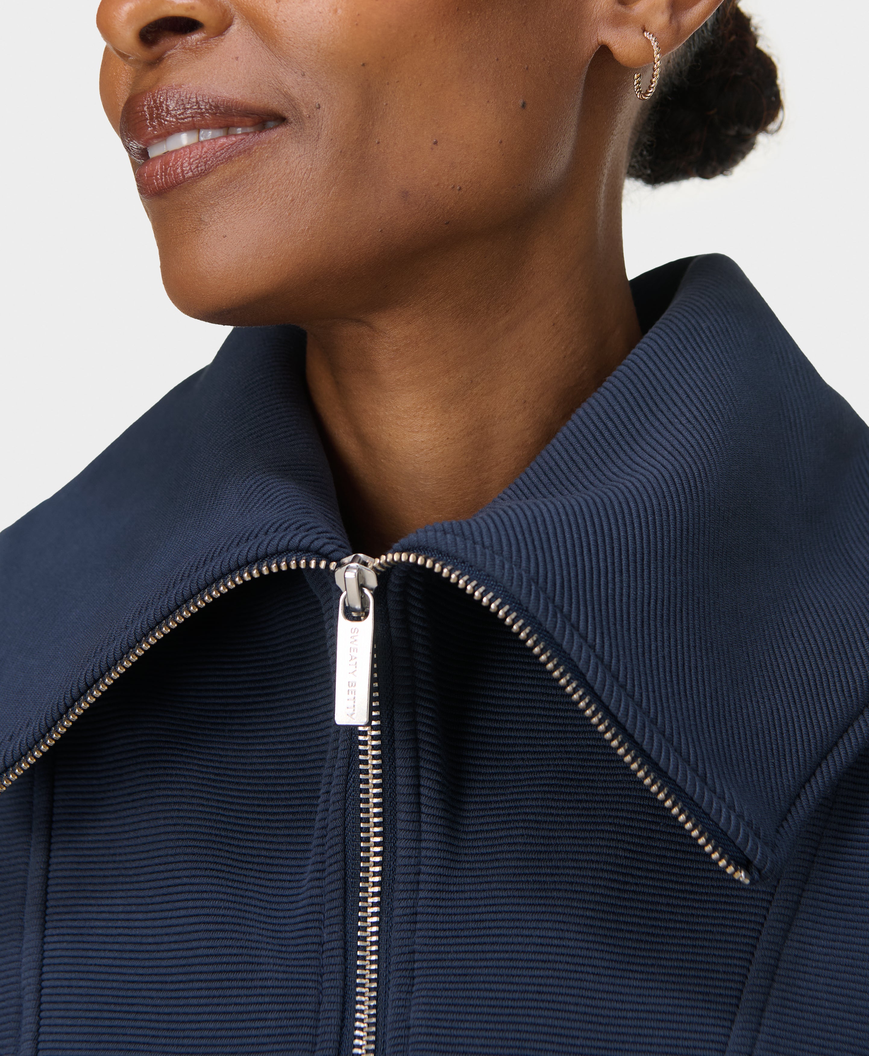 Peaceful Rib Half Zip Sweatshirt