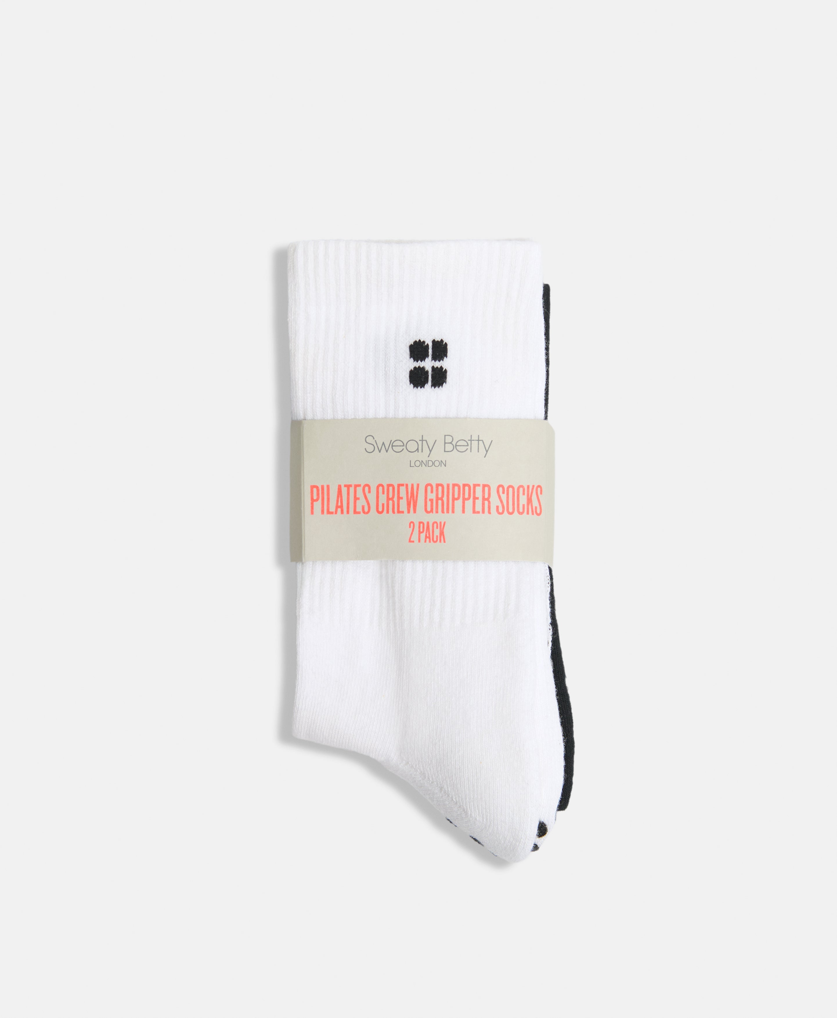 Pilates Crew Gripper Sock 2 Pack