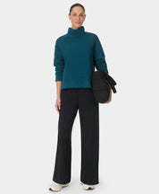 Peaceful Rib Funnel Neck Sweatshirt
