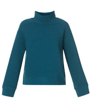 Peaceful Rib Funnel Neck Sweatshirt