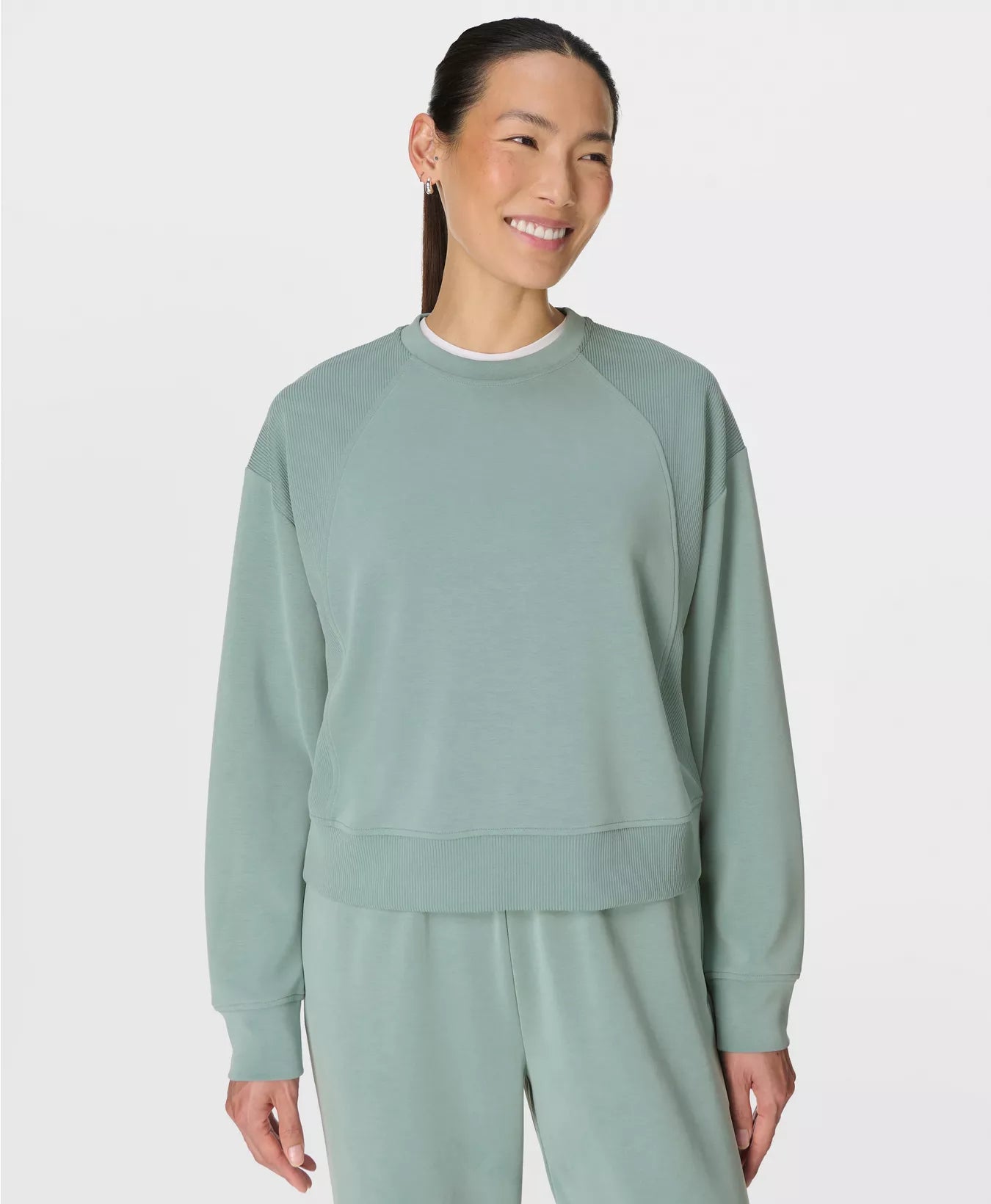 Sand Wash Rib Mix Sweatshirt