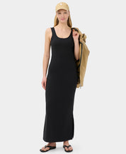 Fitted Scoop Neck Midi Dress