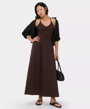 Explorer Ribbed Halter Neck Strappy Dress