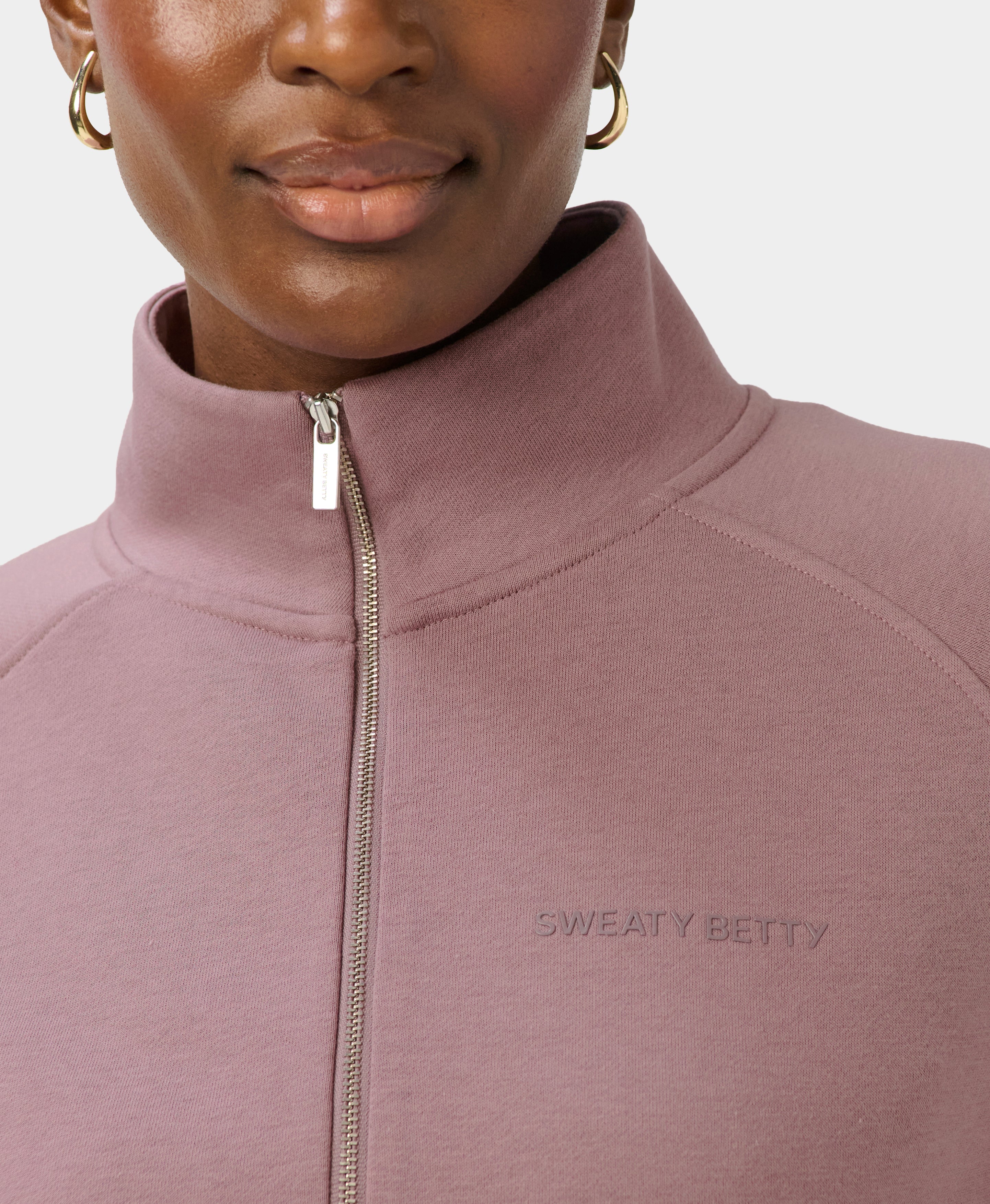 Revive Rib Mix Half Zip Sweatshirt