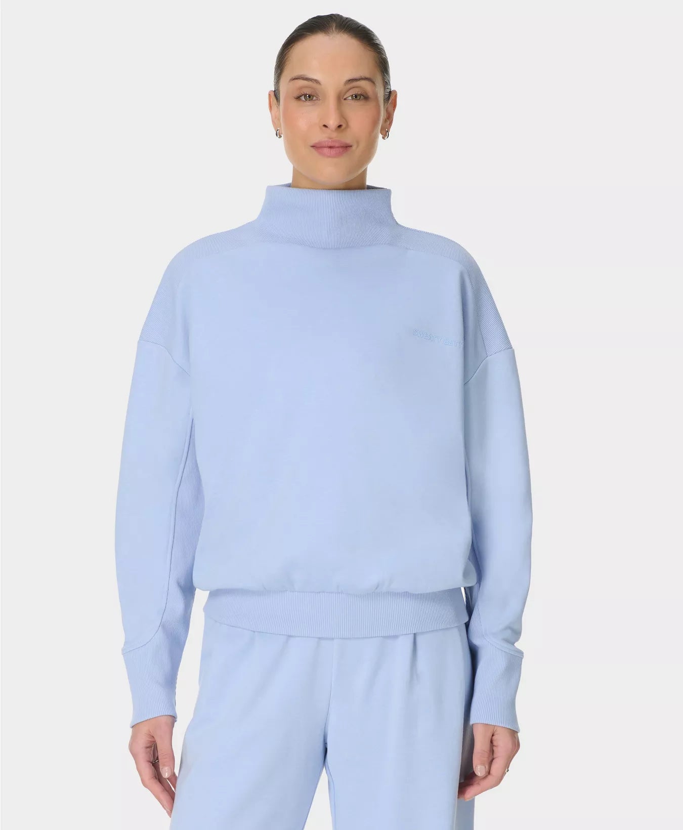 Revive Rib Mix Funnel Neck Jumper