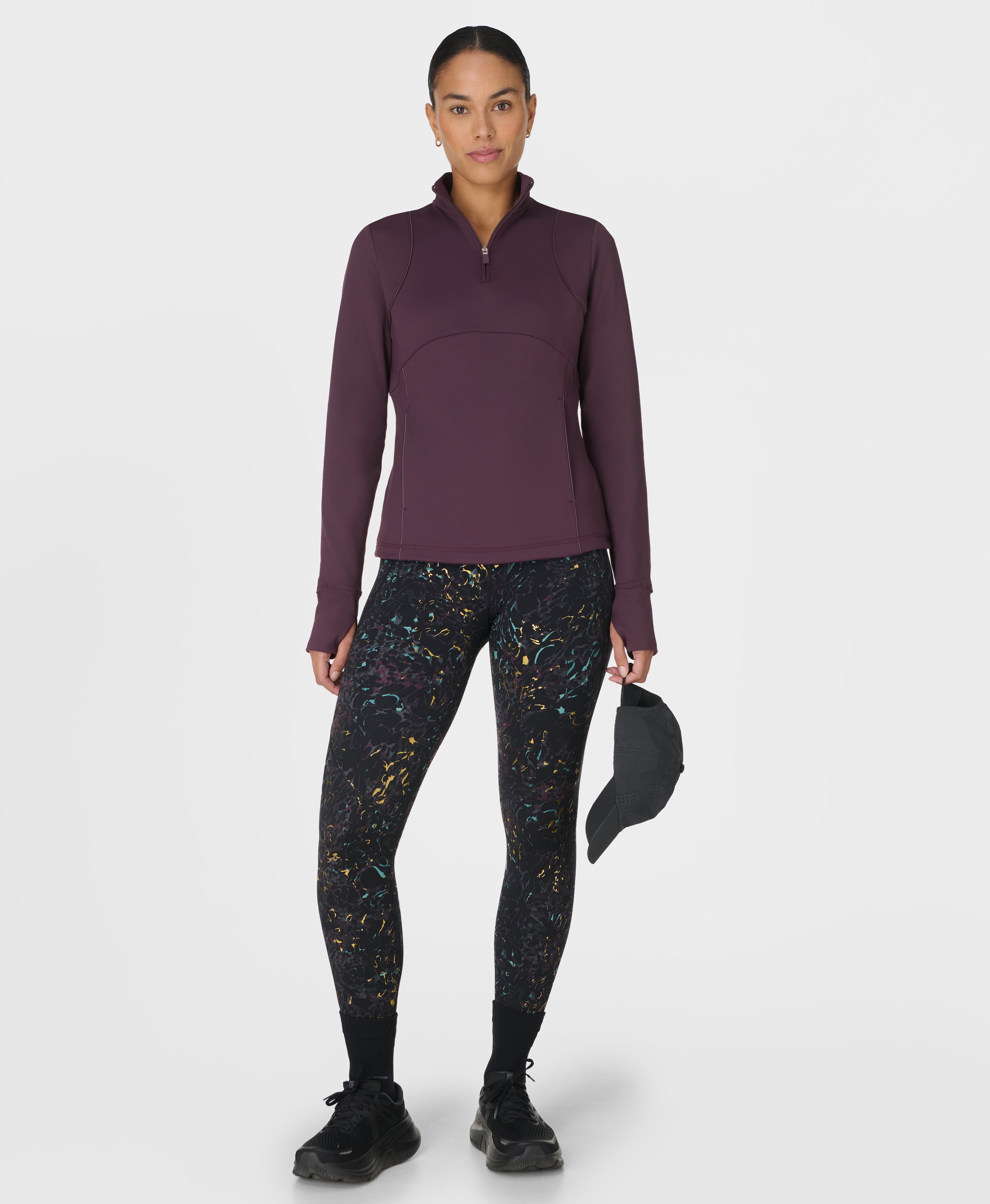 Power 7/8 Foil Workout Leggings