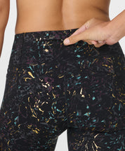 Power 7/8 Foil Workout Leggings
