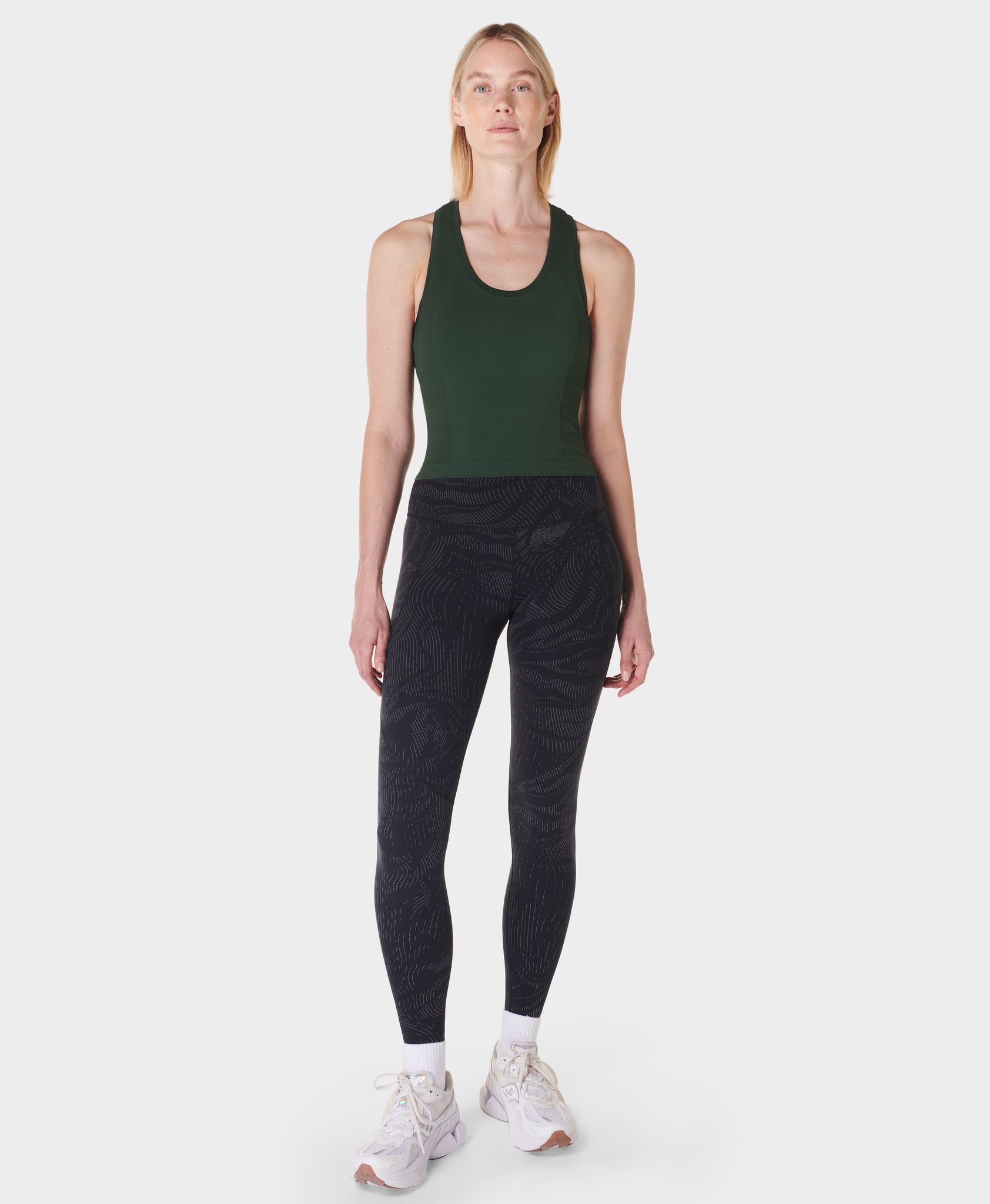 HATOPANTS Women's Ribbed Cotton Bodysuit - Racerback Tank Top Shapewear, Deep Kelly Green