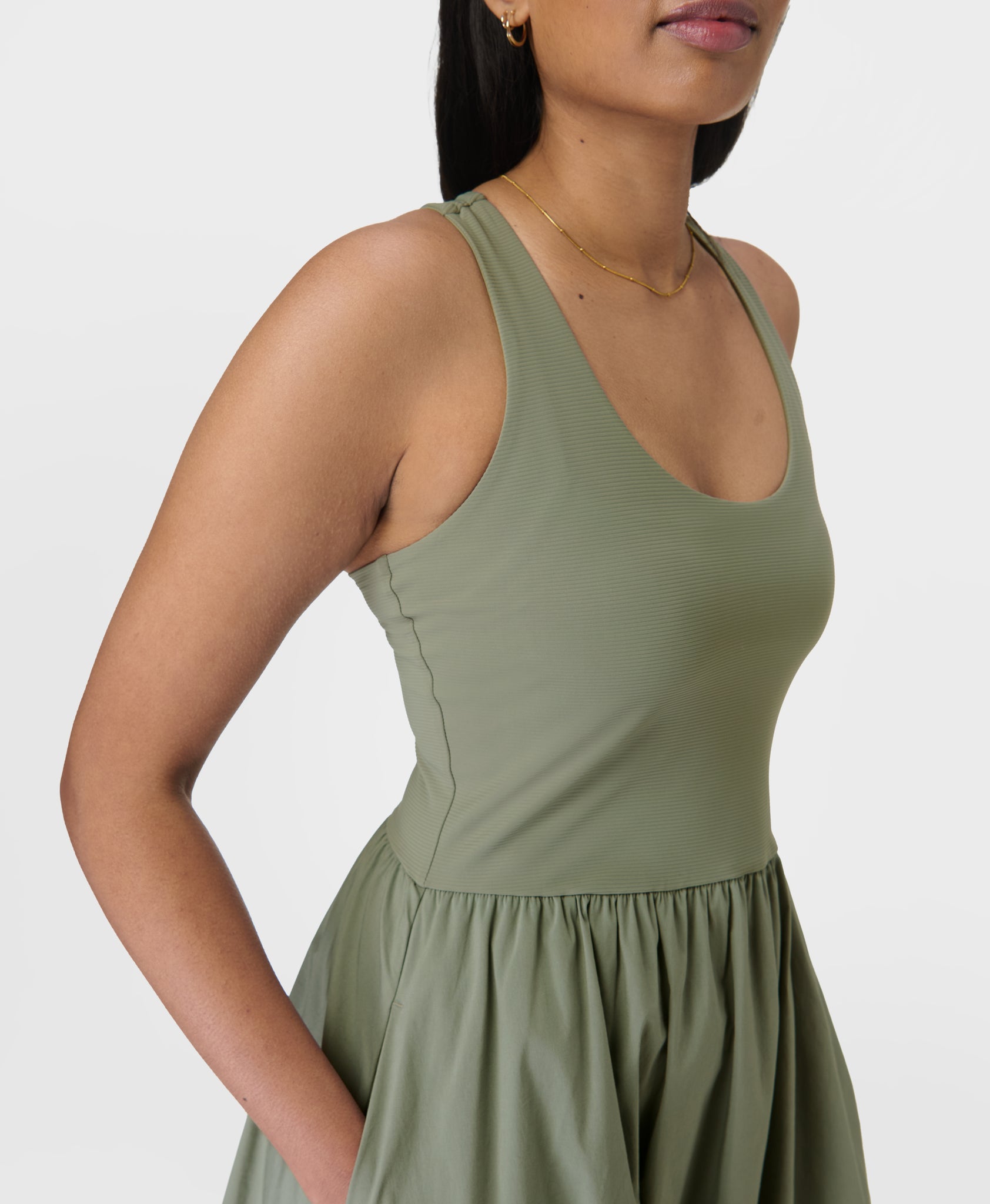 explorer ribbed racer dress Sweaty Betty Explorer Ribbed Racer Dress Black / S