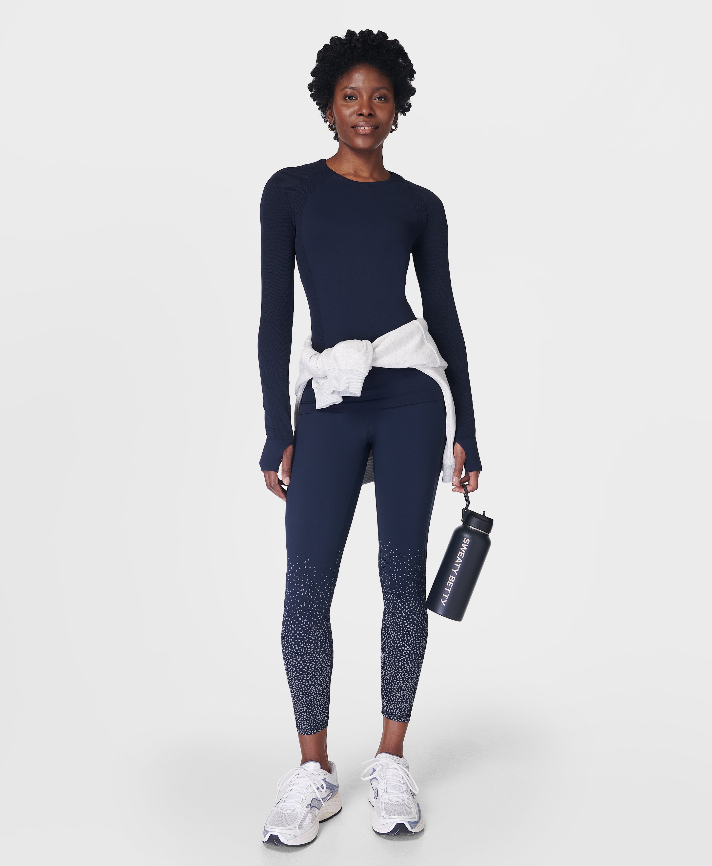 Legging Sweaty Betty Femme Power Entraînement Bleu Imprimé Aurora Legging Sweaty Betty Femme Power Entraînement Bleu Imprimé Aurora