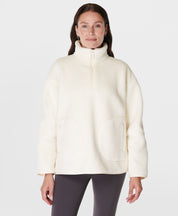 Plush Textured Half Zip